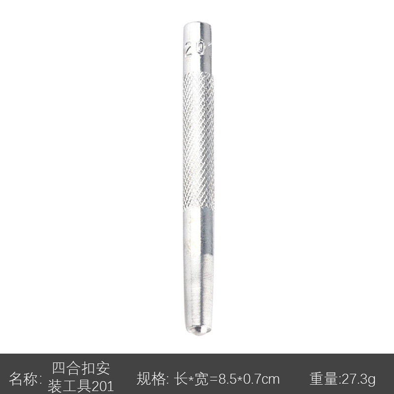 Herramienta de instalación de remache punzonado remache instalación varilla hebilla de cuatro juntas base de remache de perforación de mezclilla