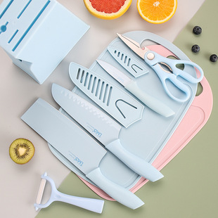 Cutting vegetables and cutting boards Stainless steel supplementary food House Kitchen Fighting Slice Slip Cut Meat Fruit Blade Set Set Set
