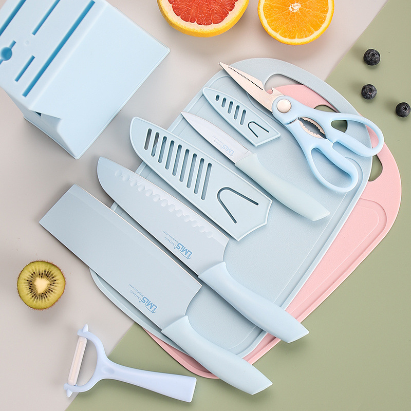 Cutting Knife Cutting Board Stainless Steel Food Supplemented Household Kitchen Sharp Cutting Knife Meat Cutting Fruit Knife Tool Hold Full suit