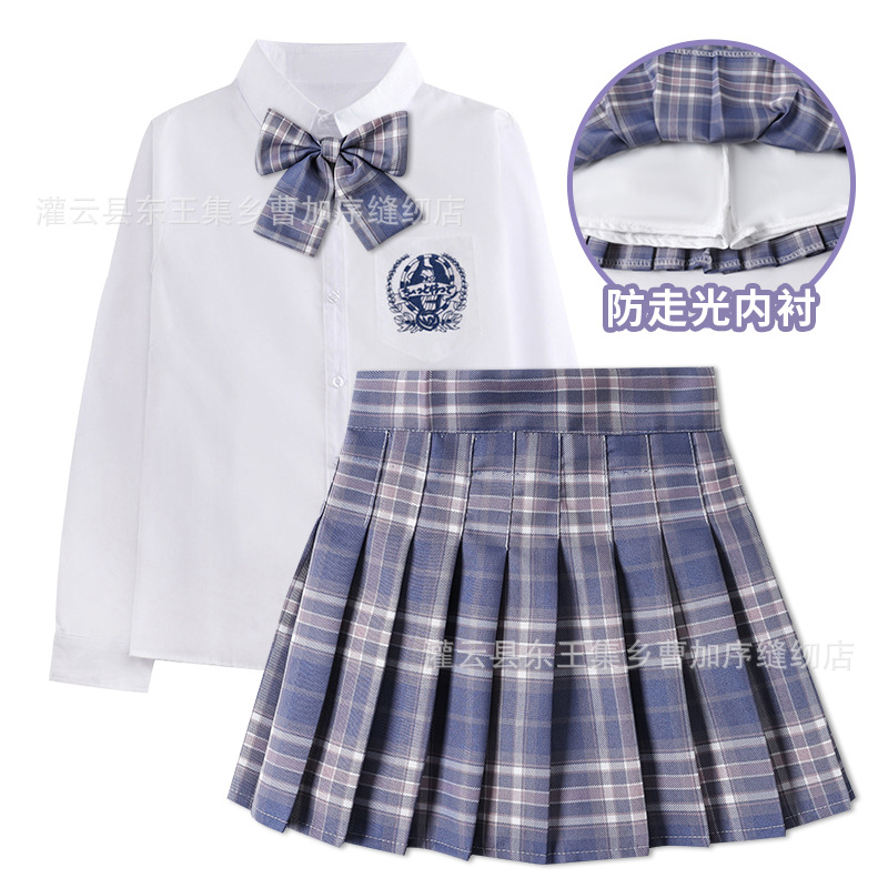 Skirt, long-sleeve, sleeves, set