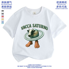 美国山海经tungtungsahur通通哥木棍人童装周边衣服儿童短袖T恤新