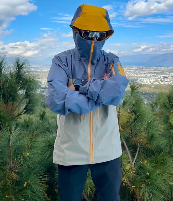 NASALIKE台州鸟家硬壳LT冲锋衣SV7防风防雨蛇年限定黄金蟒登山服|undefined