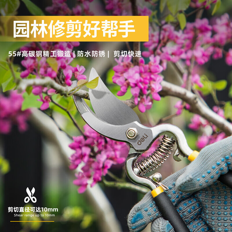 得力剪枝果树修枝剪刀园艺修剪树枝园林省力修花枝剪家用工具剪子|undefined