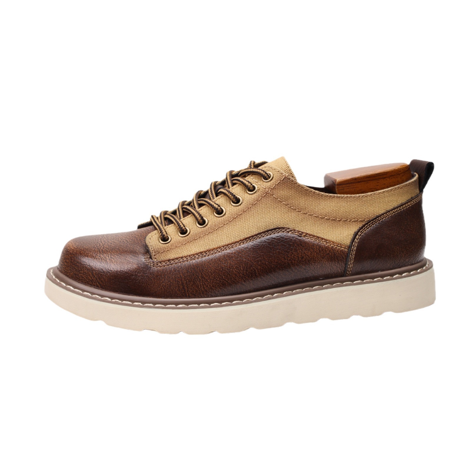 Zapatos masculinos transfronterizos de gran tamaño nuevos zapatos de herramientas retro zapatos de cuero casual al aire libre estadounidenses zapatos de cuero Martin zapatos de cuero de cabeza grande zapatos masculinos