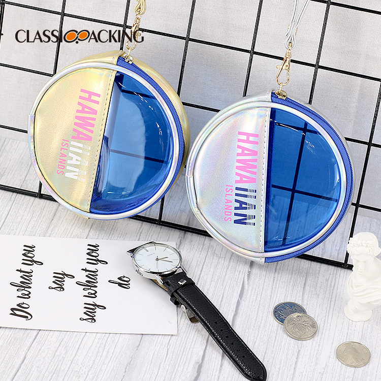 Bolso cosmético sobre rojo portátil pequeño mini portátil pequeño pequeño bolsa de almacenamiento de cosméticos redonda pequeña bolsa de maquillaje