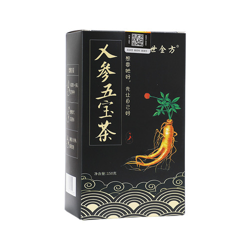 Ginseng Five Treasures Tea Boxed Non-reinforced Men's Eight Treasures Tea Healthy Scented Tea Golden Gun Tea Eight Treasures Tea Husband