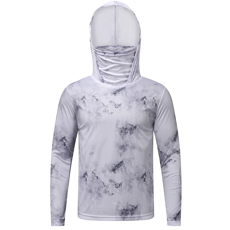 Sudeste asiático explosivo transfronterizo seda de hielo ropa de protección solar para hombres nueva ropa de protección solar ultravioleta delgada transpirable pesca al aire libre