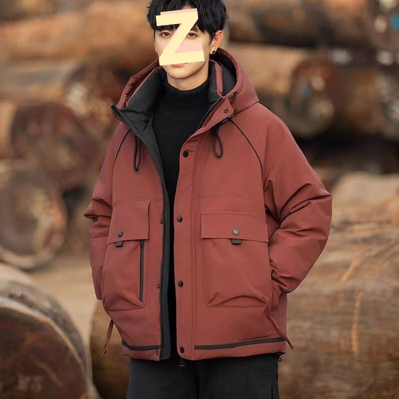 Trendy Men's Workwear Hooded 2025 down Jacket Winter New Style Warm Thickened Coat Direct Delivery Trendy Men's Workwear Hooded 2025 down Jacket Winter New Style Warm Thickened Coat Direct Delivery