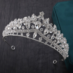 Elegant European and American Bridal Crown, Korean-Style Crystal, High-End Luxury Wedding Hair Accessories – Princess Birthday Tiara for Wedding Dresses and Evening Gowns