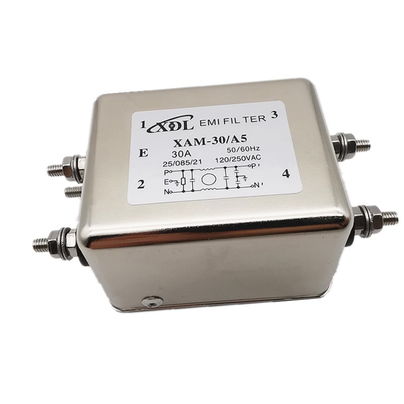 单相EMI电源滤波器 XAM-30/A5  220V 30A电磁过滤器 原厂现货包邮