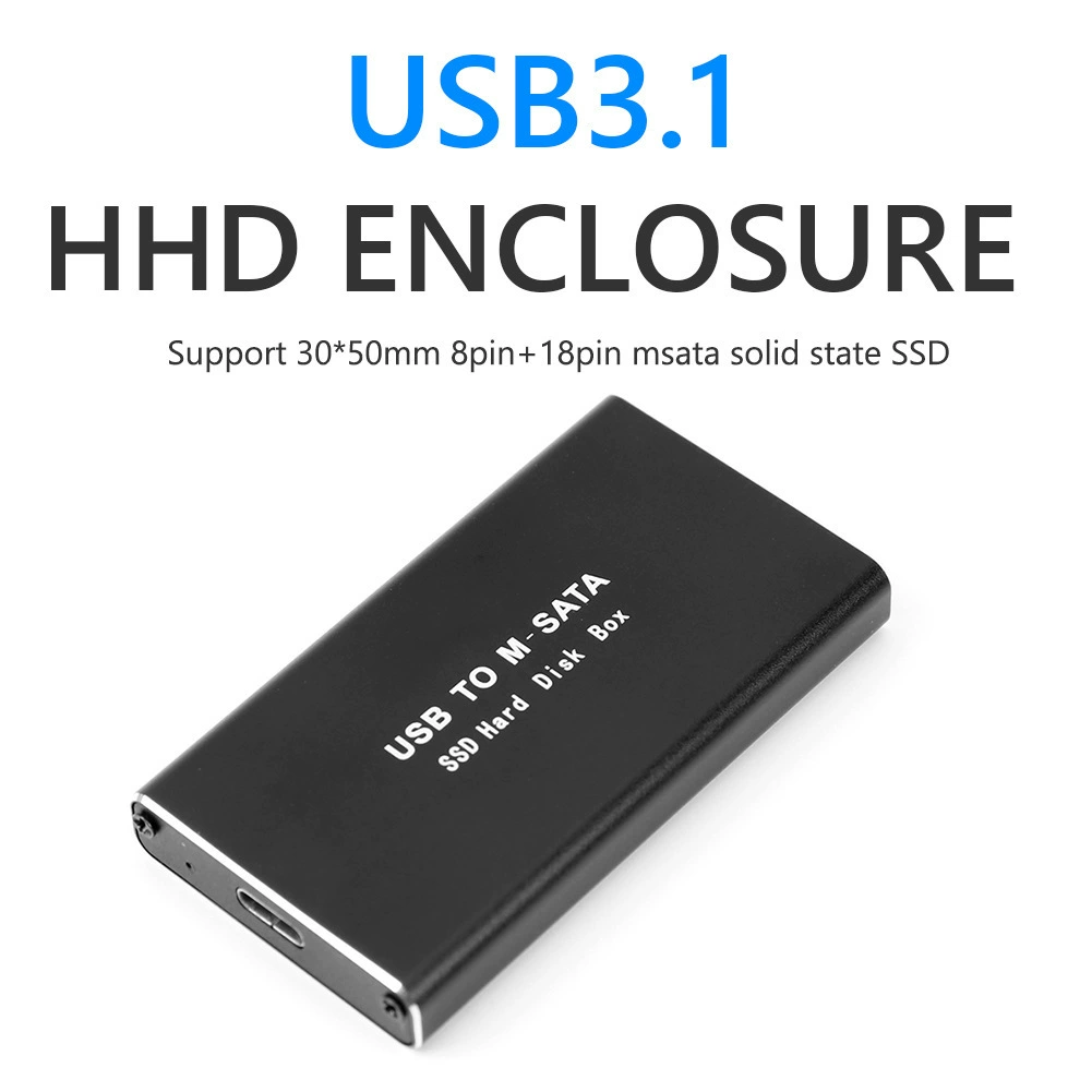 Поставляемый напрямую производителем жесткий диск коробка USB3.0 коробка для SSD твердотельный диск M-SATA коробка 6Gbps