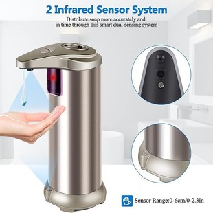 Automatic soap dispenser smart precise induction soap dispenser stainless steel touchless kitchen soap dispenser