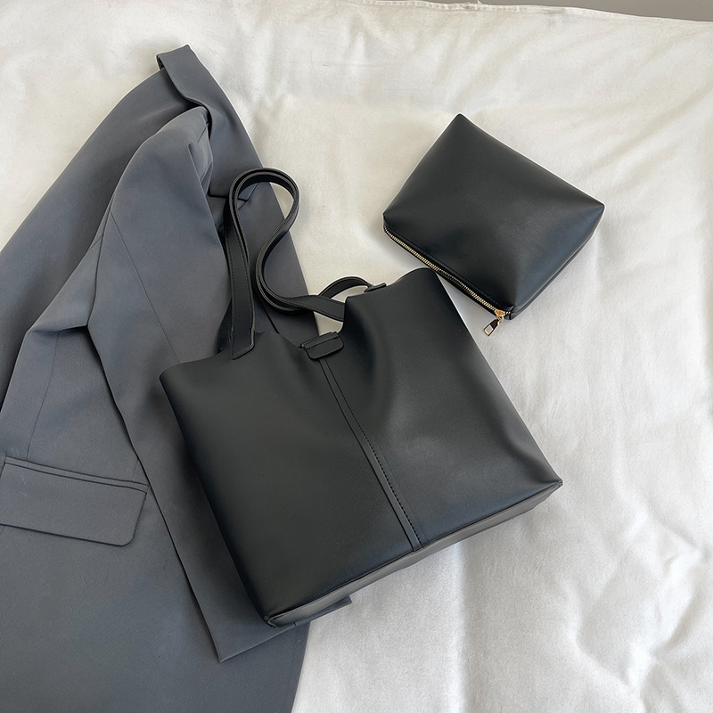 Bolsa universal simple para mujeres de gran capacidad 2024 nuevo otoño invierno ocio de hombro para niños bolsas de compras para viajar