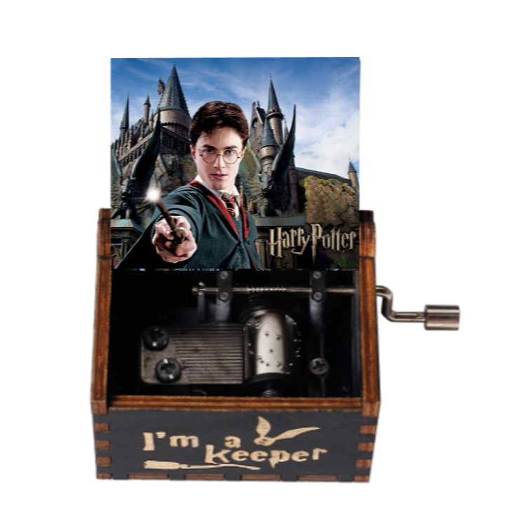 源工場ハリーポッターハイドウェイ手揺れ木製オルゴールミニオルゴールクリエイティブ誕生日プレゼント