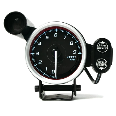 1100RPM tachometer racing modified automobile instrument - n2-tachometer-red-inner-ring-0-9000-rpm