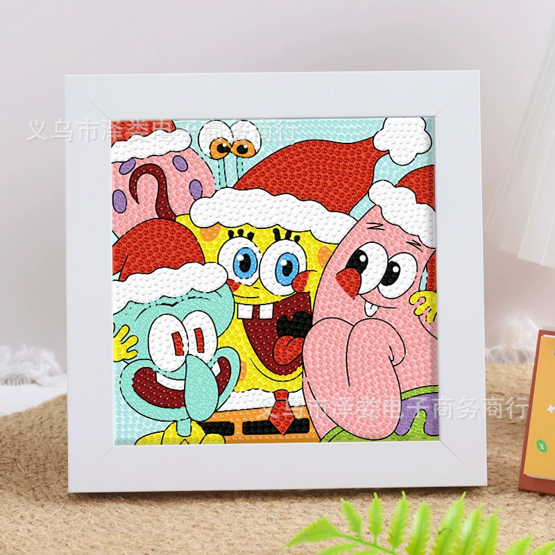 Набор для алмазной вышивки (Sanrio) Пикачу в раме, 17×17 см, комплект для полного стежка DIY