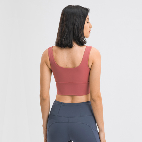 Drop shipping new front zipper sports bra push up high intensity running yoga bra fitness vest