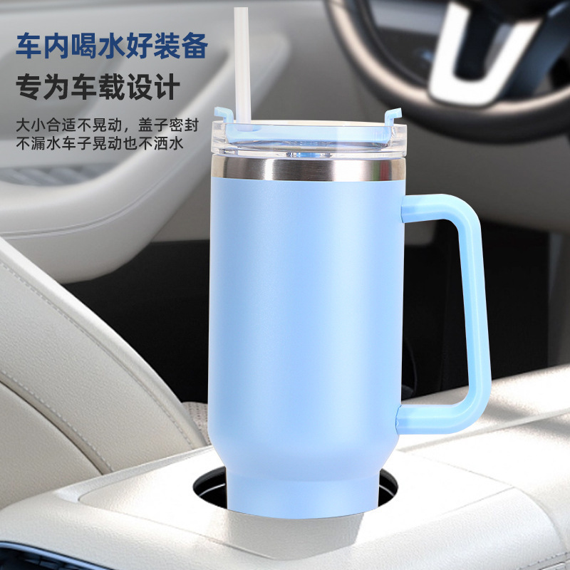Generación de 40oz de gran capacidad 304 taza de automóvil de acero inoxidable taza de hielo taza portátil de automóvil taza de vacío taza de mango