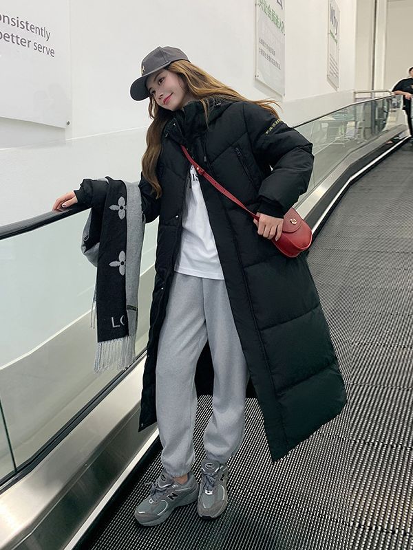 2023 invierno nuevo algodón de rodilla larga ropa de moda femenina de estilo coreano suelta chaqueta de algodón de tamaño grande chaqueta gruesa image 1