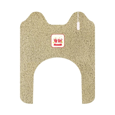 Electric vehicle foot mat, happy CQ700 electric tricycle - emma-happy-cq700-foot-mats-beige-fortune-free-velcro