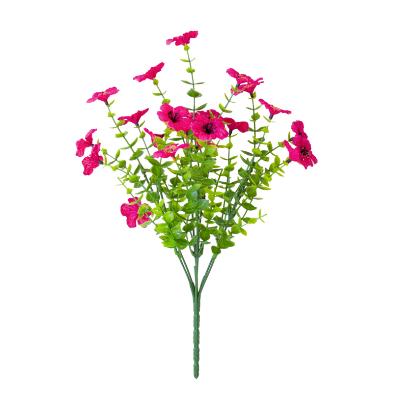 zh花玫瑰花摆设花束单支套装客厅装饰花艺塑料花绢花假花摆件|undefined