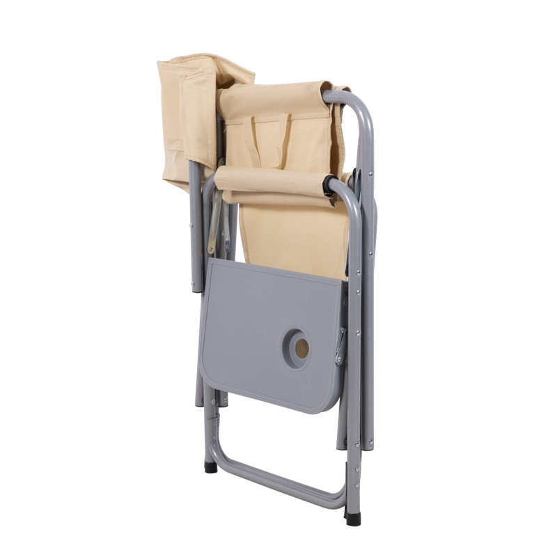 Silla plegable para exteriores Silla de director de camping de montaña Silla de camping de cena Silla de mesa de respaldo de malla Silla de playa de tela Oxford