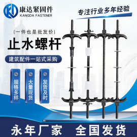 穿墙螺杆螺栓止水螺杆 三段式止水螺杆 建筑穿墙梯形扣螺栓