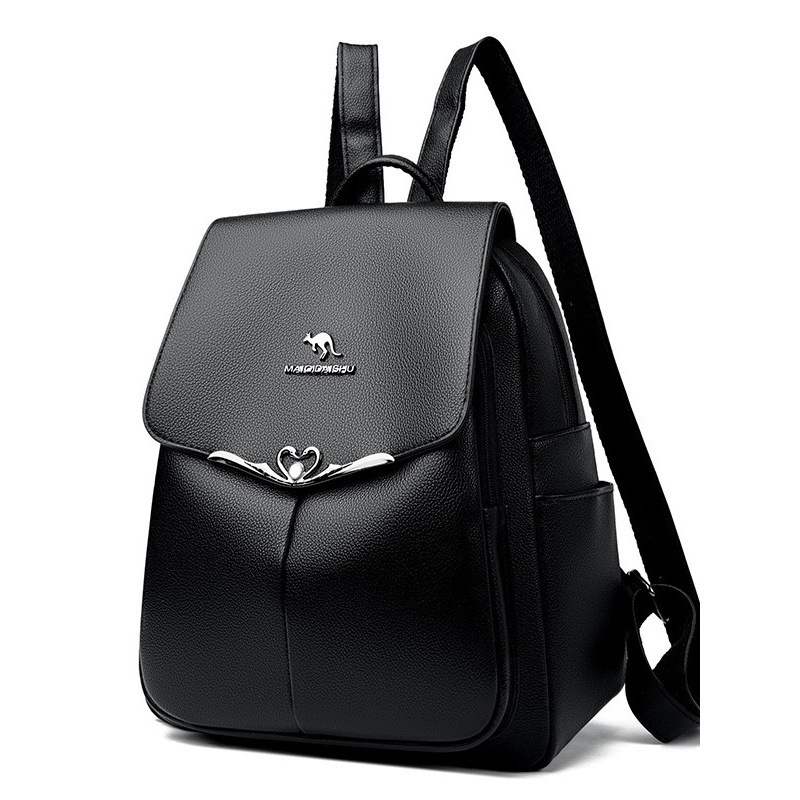 2024 nuevo estilo de gran capacidad textura mochila para mujer cuero suave multiusos bolso de mediana edad madre portátil al por mayor