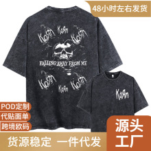 Washed Vintage Rock Band Korn Falling Away From Me Tshirt Sk