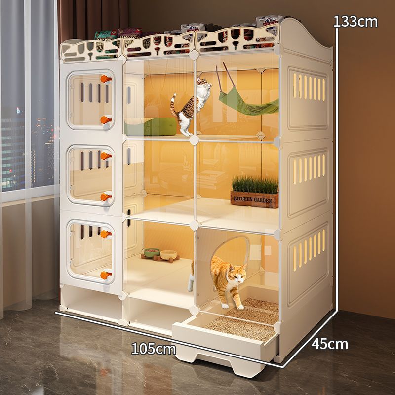 넓은 3층 105*45*133 울타리가 있는 넓은 공간