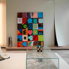 色块小众艺术客厅现代抽象装饰画卧室走廊玄关入户挂画巨幅落地画