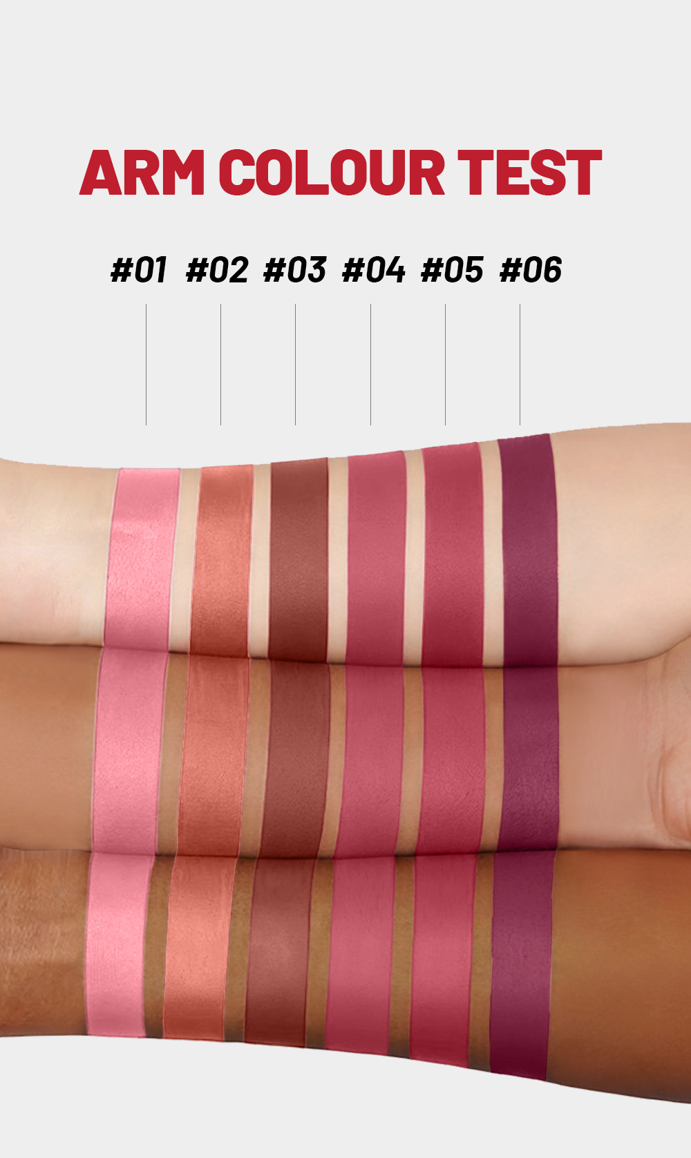SAM SUGAR 6-color velvet matte Lipstick pen Easy to apply bevel rotating Lipstick undefined