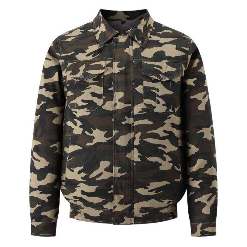 Envío gratuito, ropa de trabajo con aire acondicionado, ropa de trabajo resistente al desgaste para protección laboral, ropa de trabajo para hombres, ropa de trabajo de camuflaje de verano, ropa de protección laboral con ventilador.