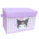 Cartoon Leather Storage Box Dormitory Book Snack Household Clothes Toy Organiser Foldable Car Storage Box
