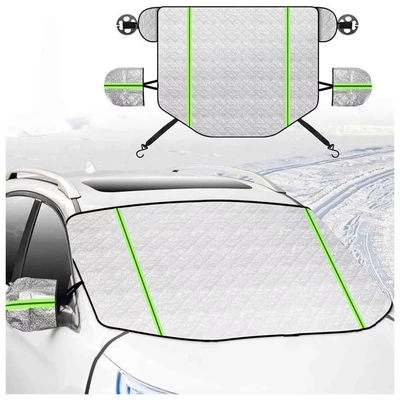 Protection Dust Protection Sunshade Half Body – Car snow shield - front-large-plum-blossom-style