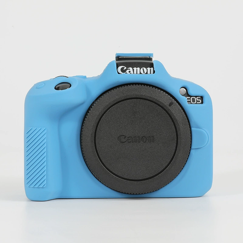 Силиконовый защитный чехол (Canon R50) — глянцевый резиновый чехол, лёгкий 22×13×1 см