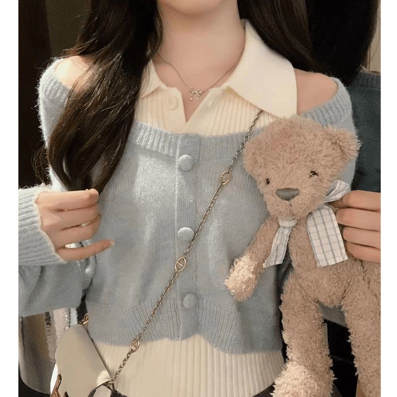 Autumn design knitted set