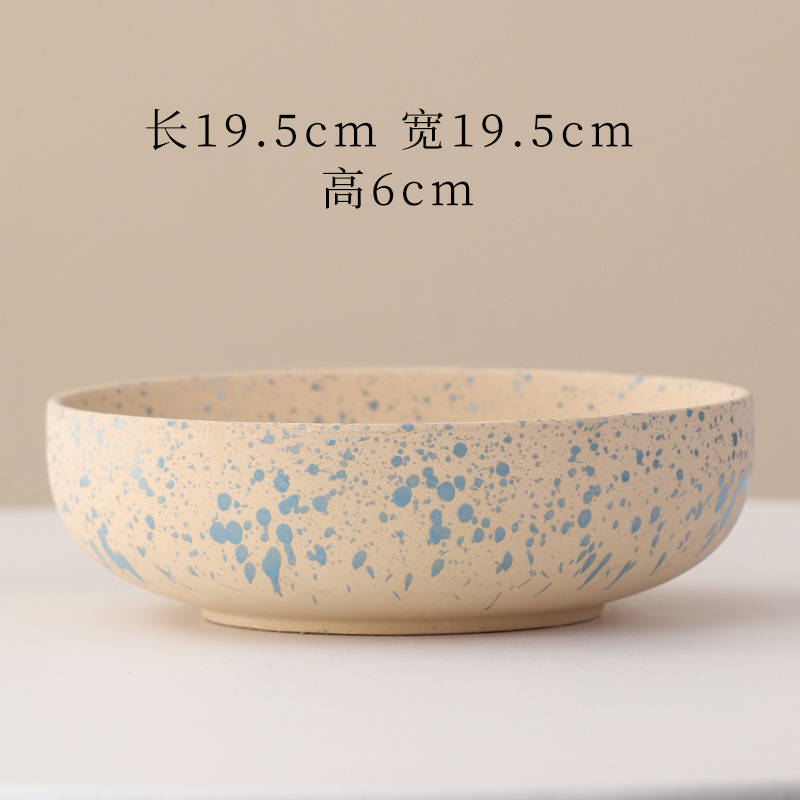 Large Ceramic Flower Pot with a Wide Mouth, Made of Unglazed Coarse Pottery, with Holes for Ventilation and Water Absorption, Suitable for Professional Use, Tabletop Style