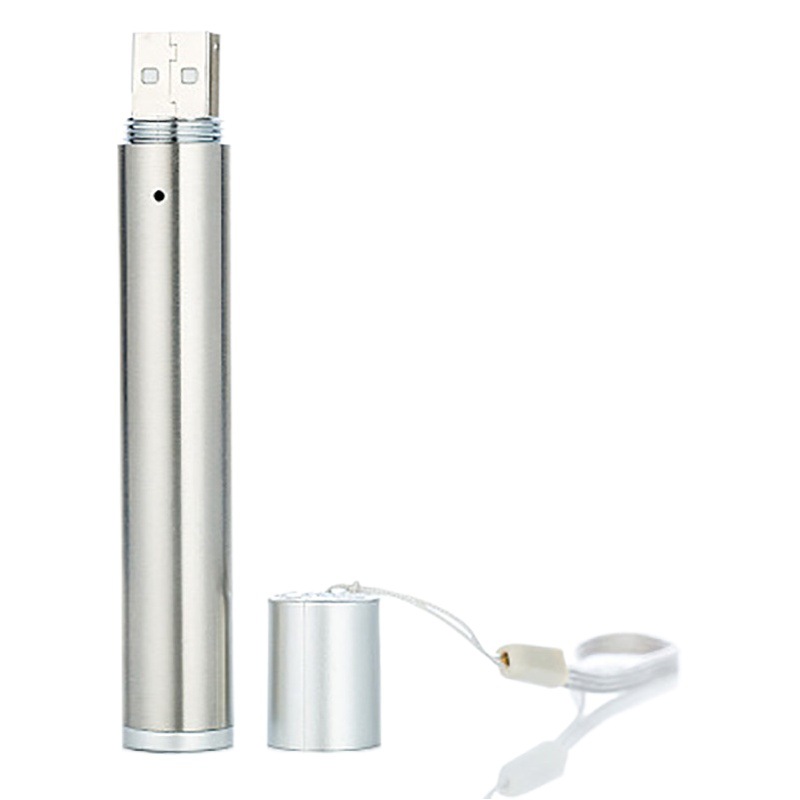 Cross-Border LED mini linterna de luz fuerte USB recargable láser infrarrojo pluma púrpura luz detector de dinero linterna multifunción