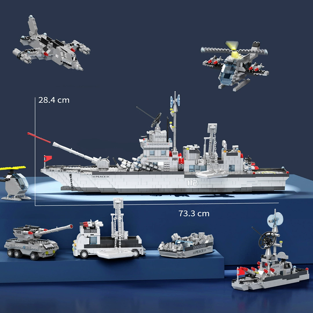  domestic aircraft carrier Shandong building block model assembly toys Fujian aircraft mother Liaoning ship destroyer warship