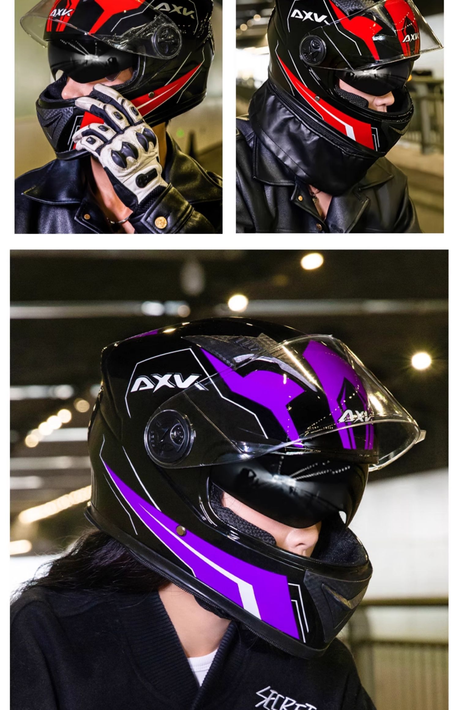 New National Standard 3C Certified Motorcycle Helmet Winter Warm Full Helmet