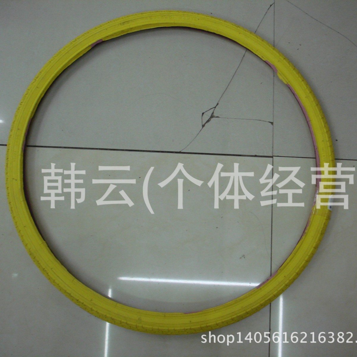厂家直销自行车配件24X1 3/8黄色死飞外胎
