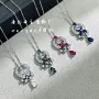细节气质花园蝴蝶锁骨链