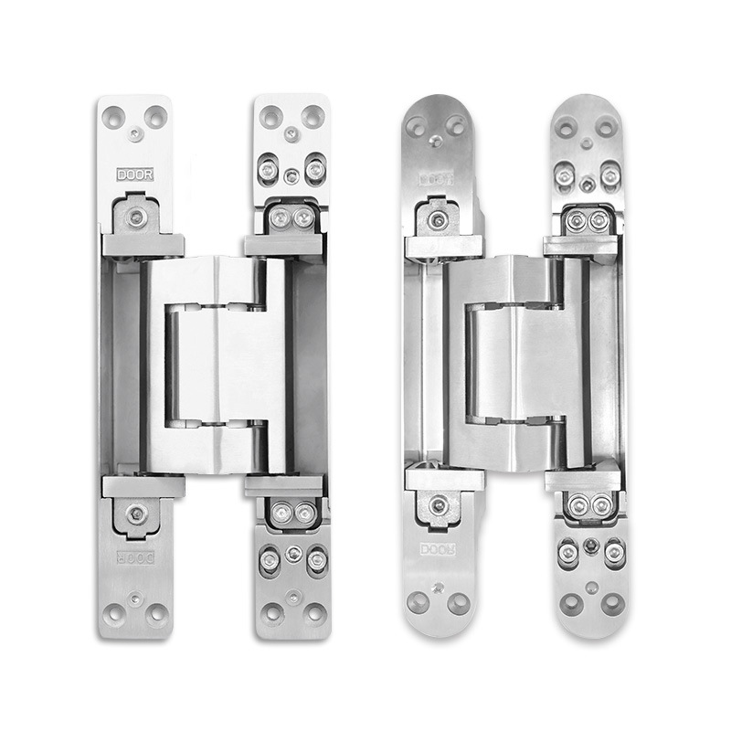 Bisagra invisible de acero inoxidable 304, ajustable en tres dimensiones, con capacidad de carga de 200 kg, bisagra oculta para puerta, bisagra cruzada de alta resistencia