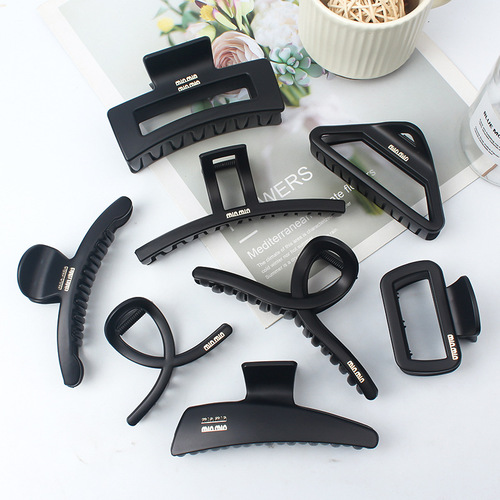 New Black Claw Hair Clip for Women Summer Fashion Big Headband Hairpin with More Hair Volume at the Back of the Head Shark Hair Accessory
