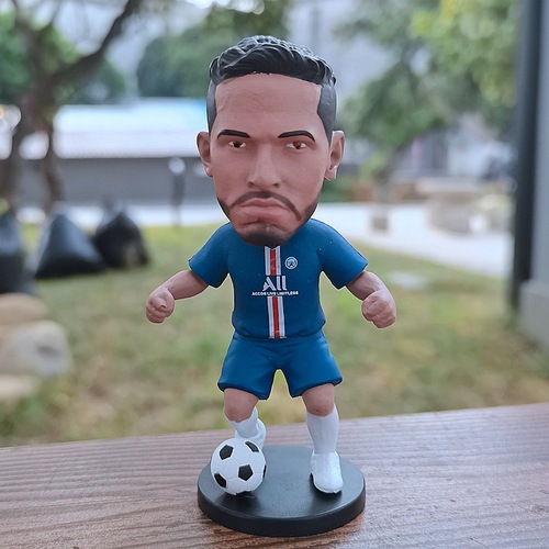 Football medium-sized doll Messi Neymar C Rosa Salah Pogba Beckham doll doll model ornaments