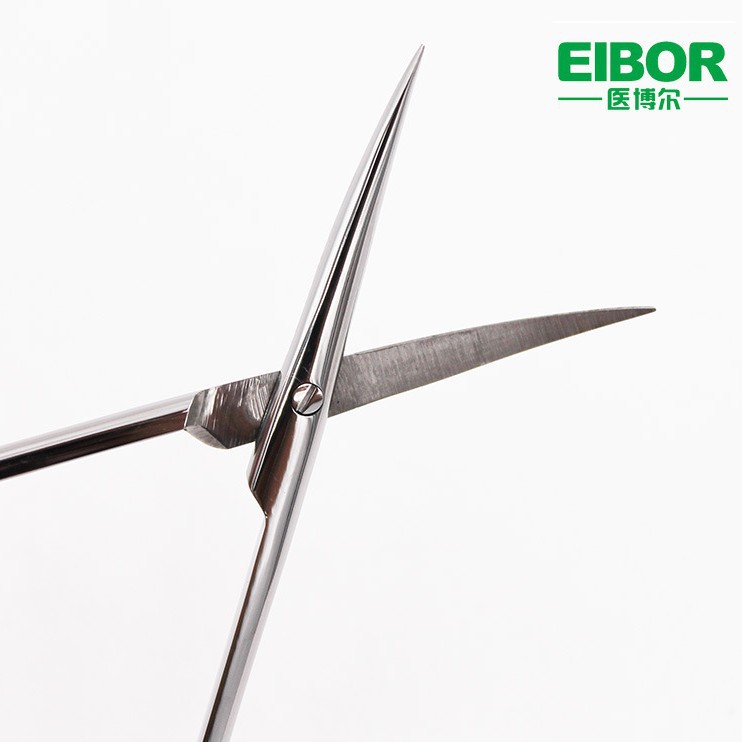 金粒医疗10CM美容剪刀手术剪刀 不锈钢直尖弯尖剪 有CE认证