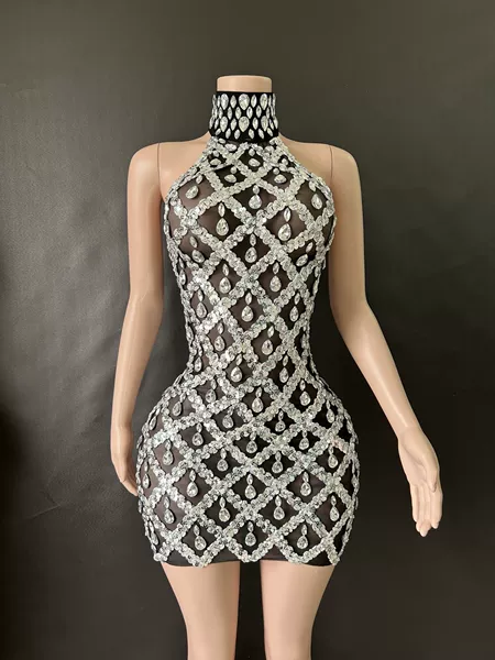 Black silver short