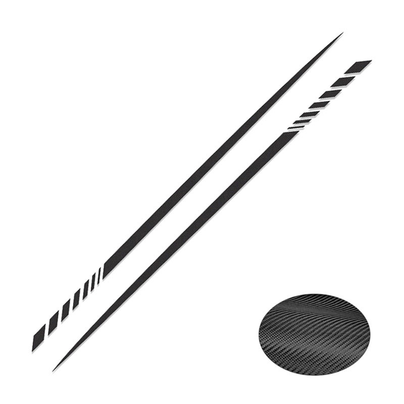 Car body sticker General modified racing stripe style car side skirt pull float sticker_voghion.com