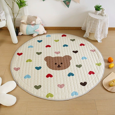 Avtomobil döşəmə paspasları – Study Baby Crawling Carpet - care-bears-diameter-about-15m